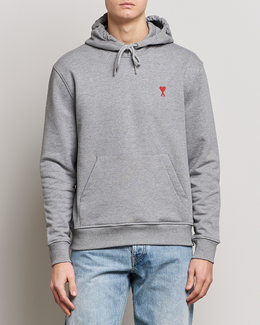 Homme | Pulls Et Tricots | AMI | Heart Logo Hoodie Heather Grey