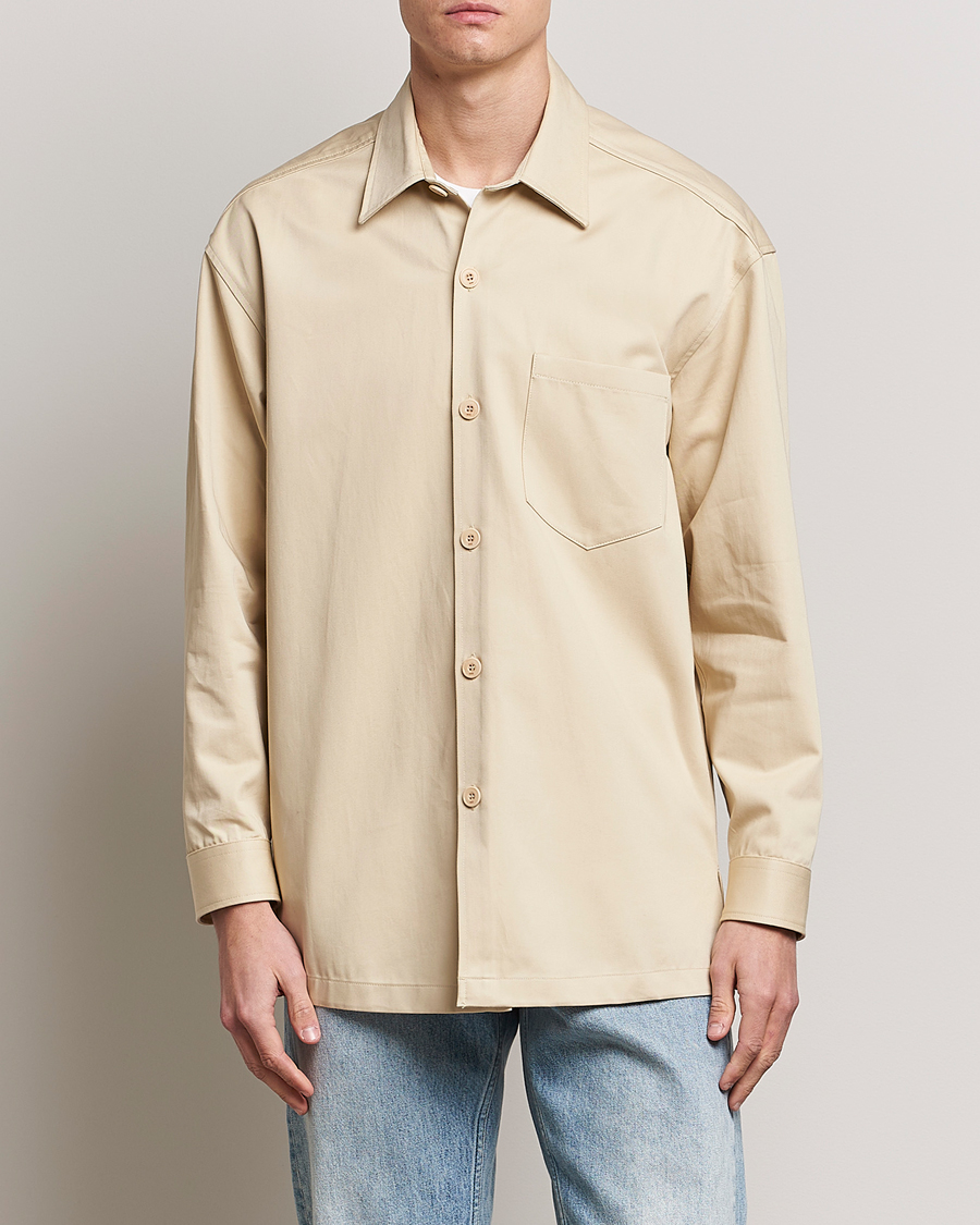 Homme | Chemises | AMI | Back Print Overshirt Vanilla