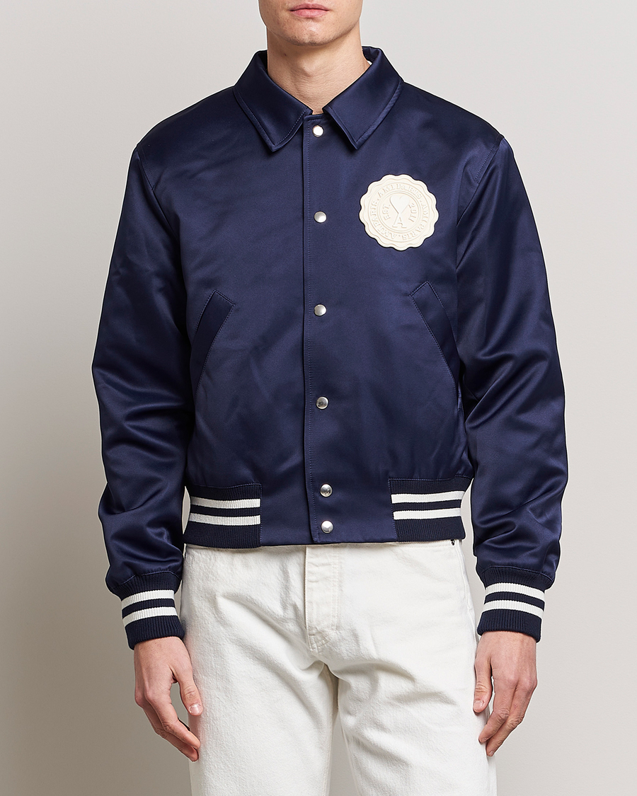 Homme | Manteaux Et Vestes | AMI | Teddy Jacket Navy