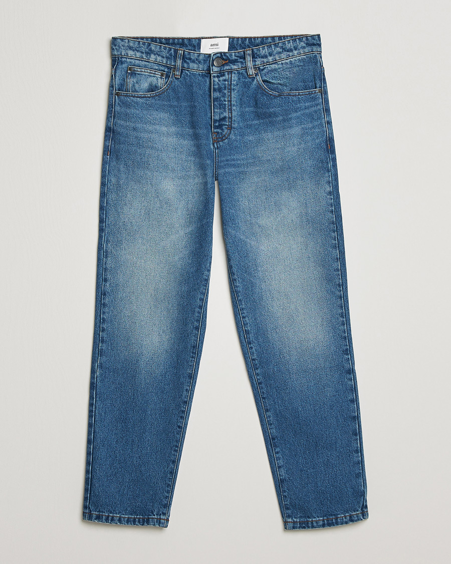 Homme | Jeans | AMI | Tapered Jeans Used Blue Wash