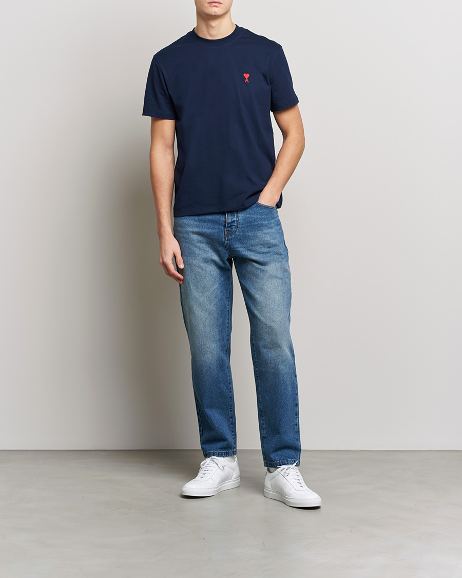 Homme | Jeans | AMI | Tapered Jeans Used Blue Wash