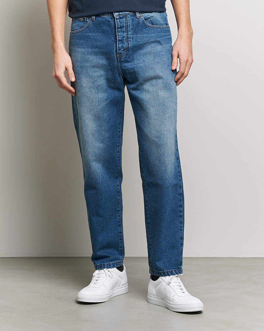Homme | Jeans | AMI | Tapered Jeans Used Blue Wash