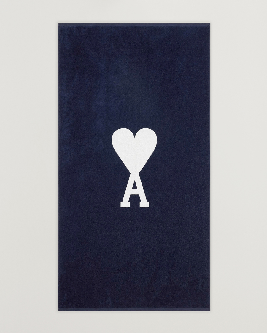 Homme | AMI Beach Towel Navy | AMI | Beach Towel Navy