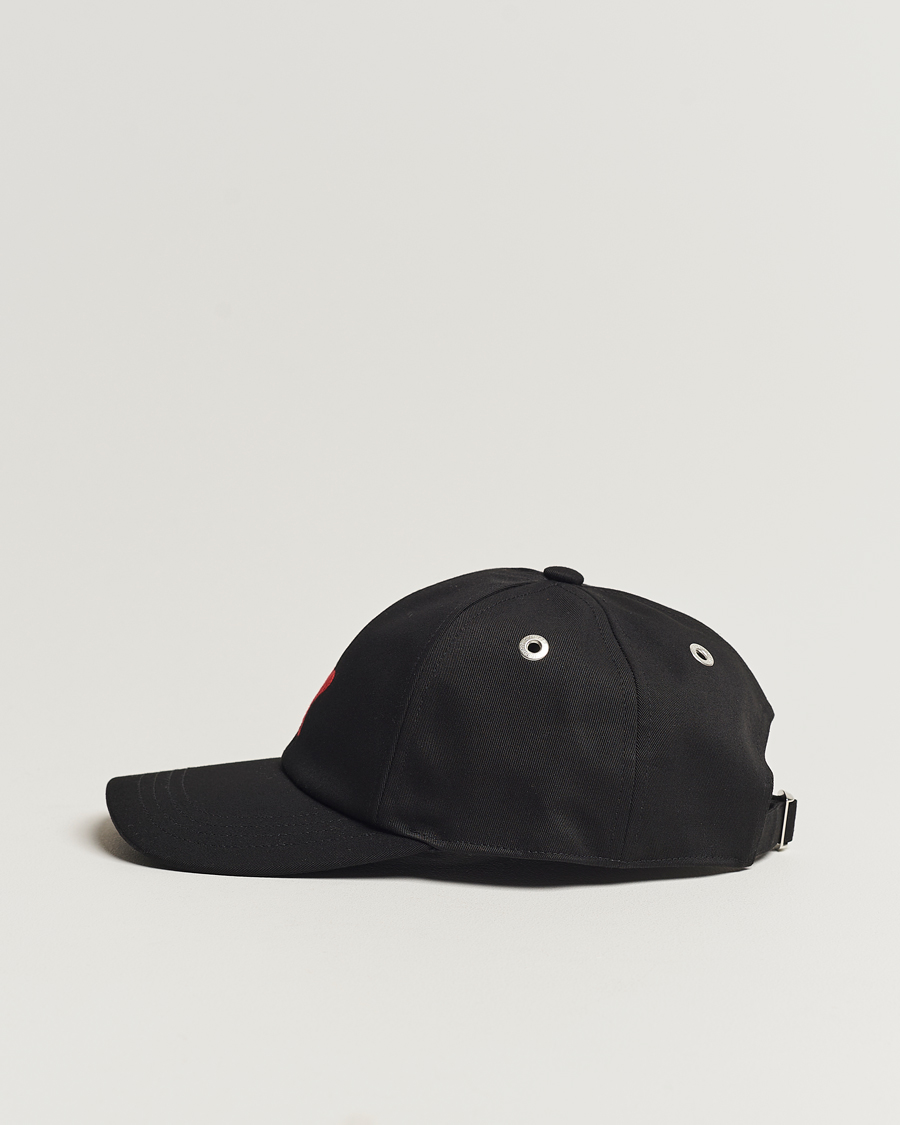 Homme | AMI Heart Logo Baseball Cap Black | AMI | Heart Logo Baseball Cap Black
