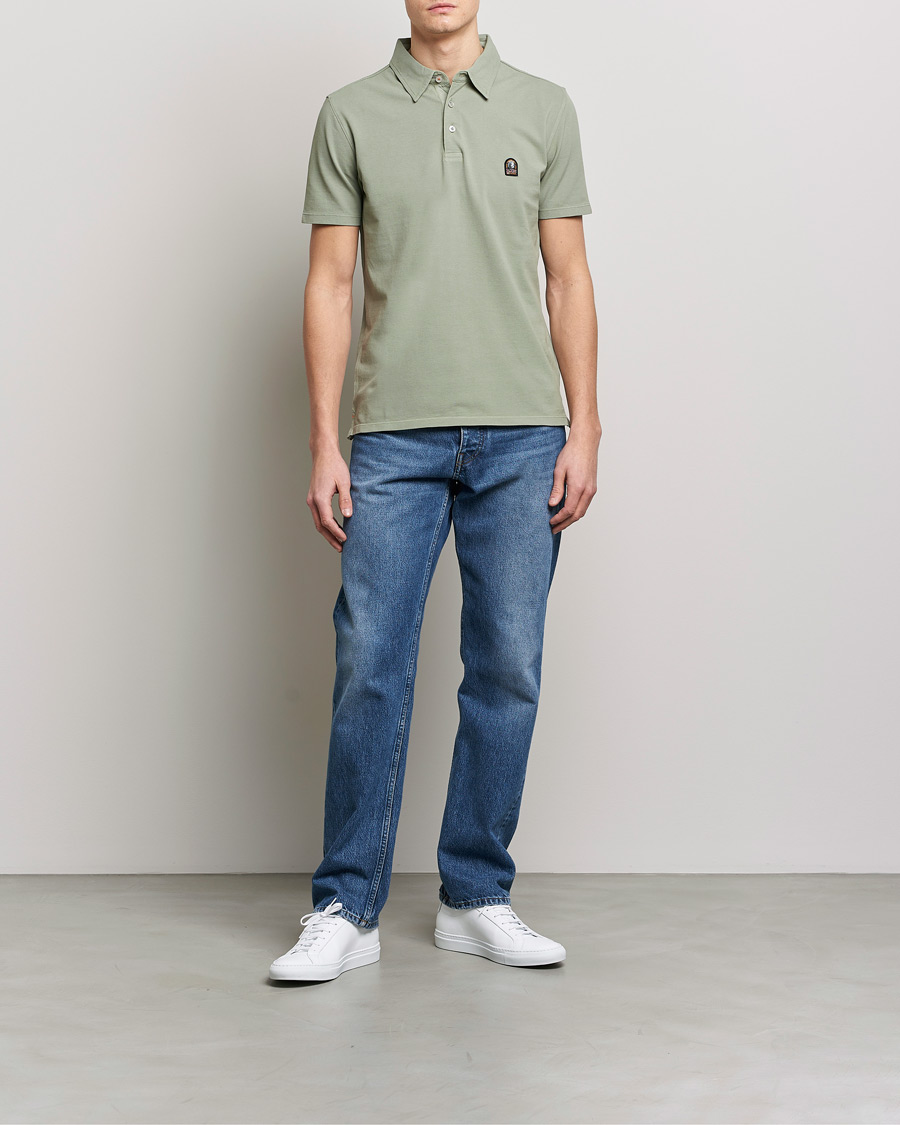 Homme | Polos | Parajumpers | Hugh Polo Green Mileu