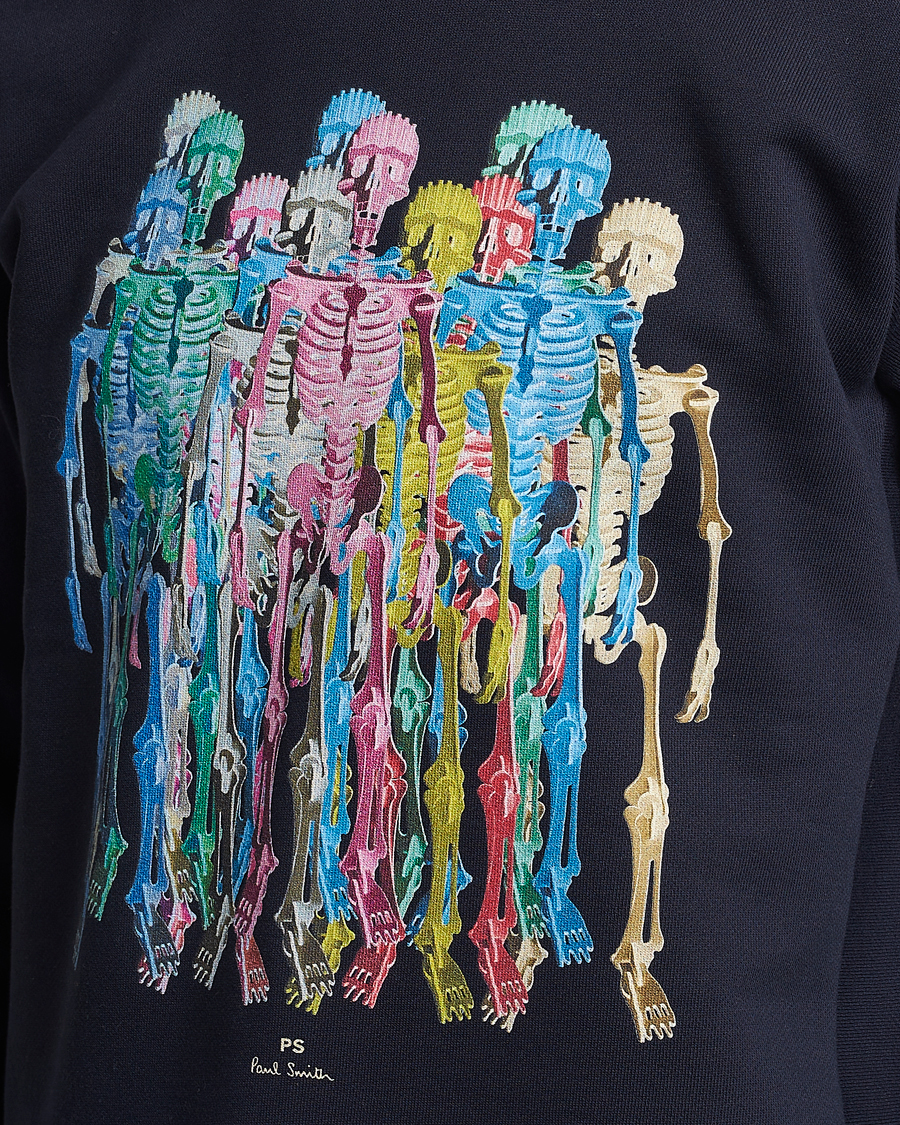 Homme | Pulls Et Tricots | PS Paul Smith | Organic Cotton Skeleton Sweatshirt Blue