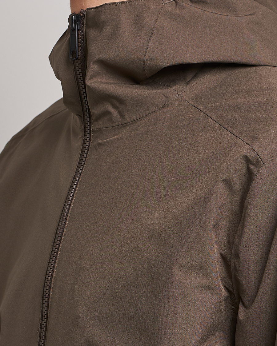 Heren | Jassen | Scandinavian Edition | Hood Waterproof Jacket Major Brown