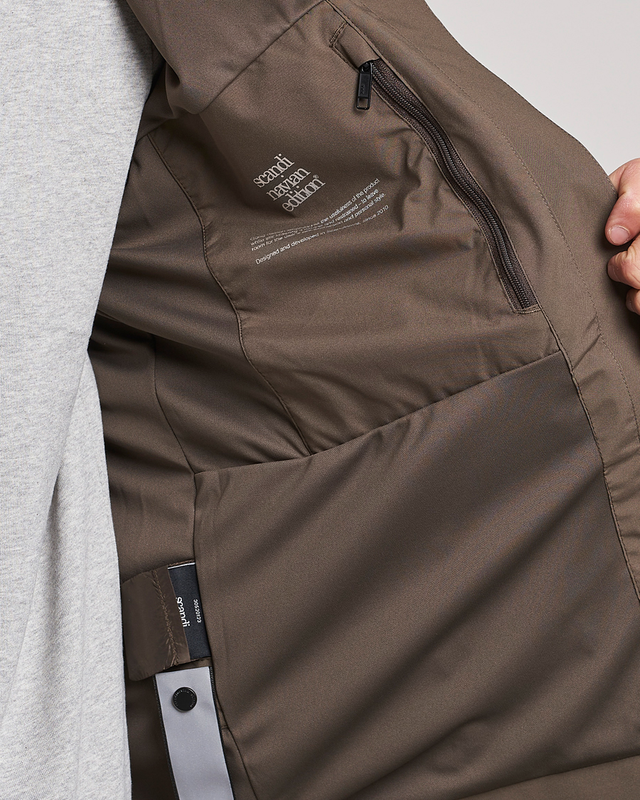 Heren | Jassen | Scandinavian Edition | Hood Waterproof Jacket Major Brown