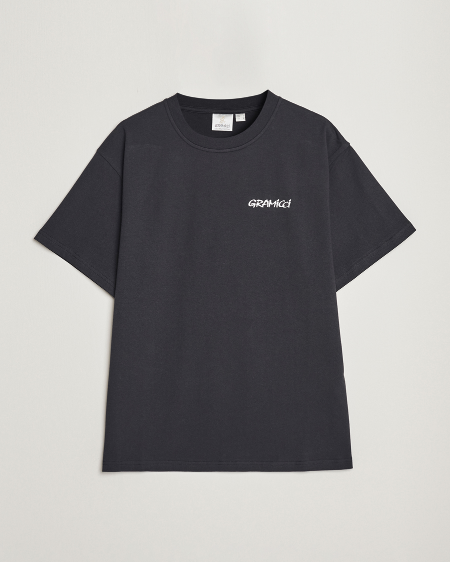 Heren | T-shirts | Gramicci | Organic Cotton Flower T-Shirt Vintage Black