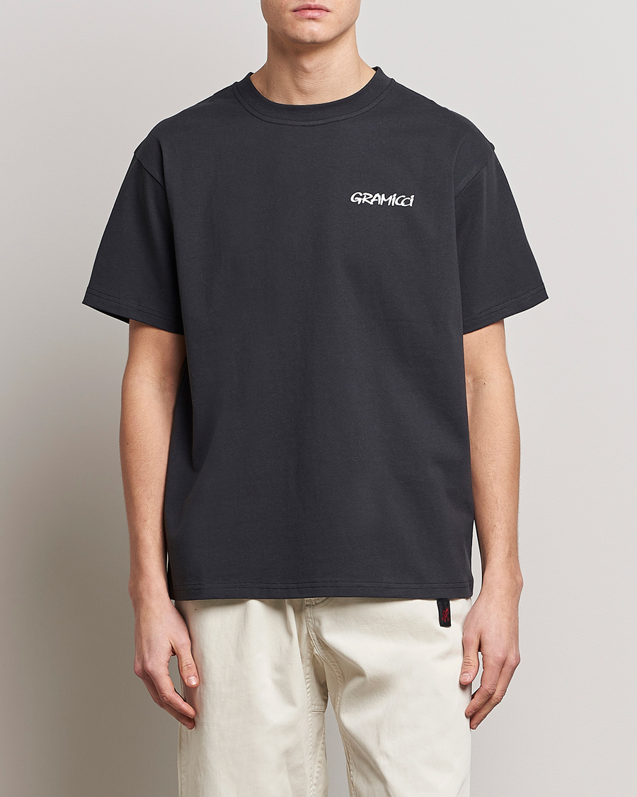 Heren | T-shirts | Gramicci | Organic Cotton Flower T-Shirt Vintage Black