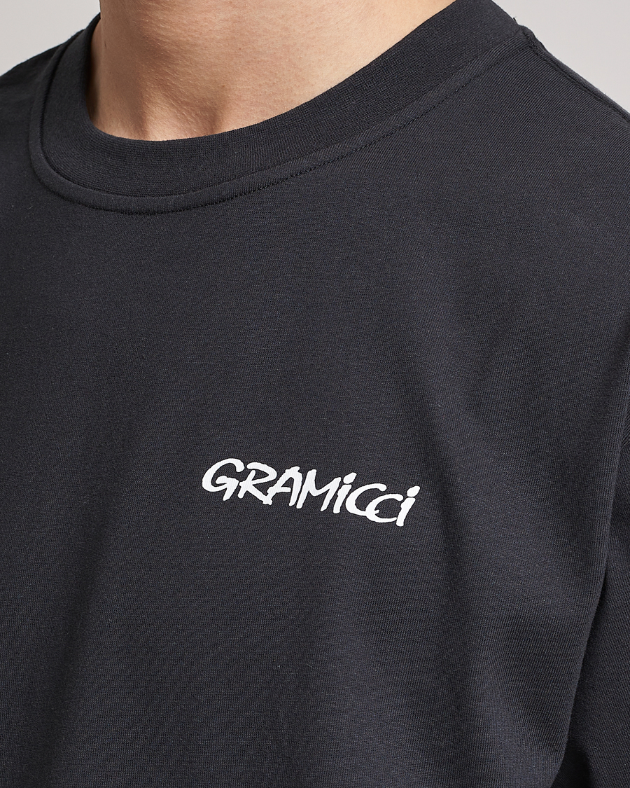 Heren | T-shirts | Gramicci | Organic Cotton Flower T-Shirt Vintage Black