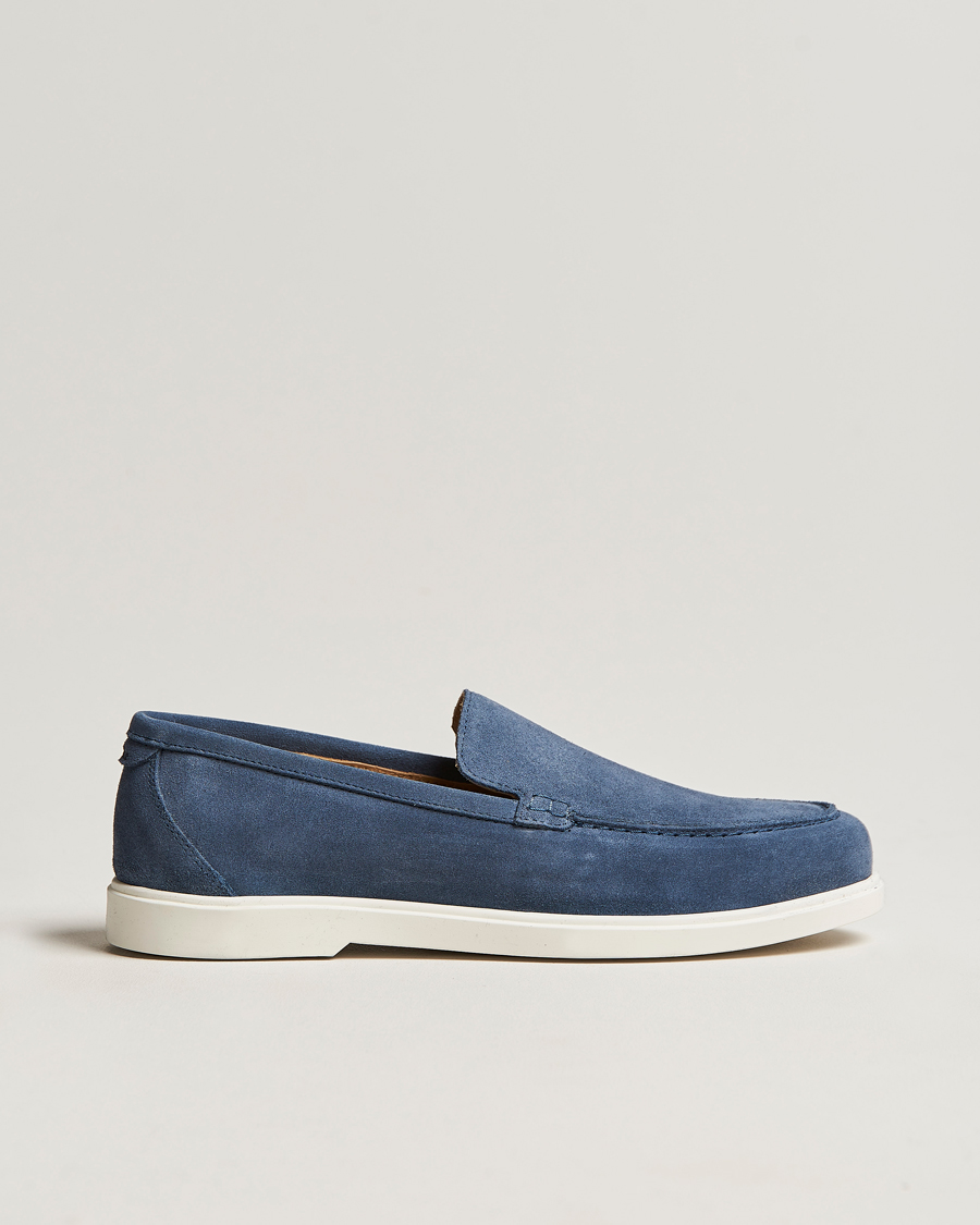 Homme | Loafers | Loake Shoemakers | Tuscany Suede Loafer Denim