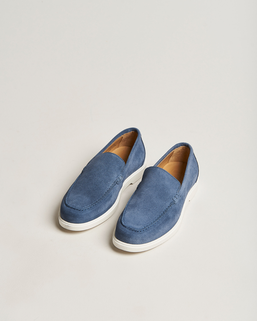 Homme | Loafers | Loake Shoemakers | Tuscany Suede Loafer Denim