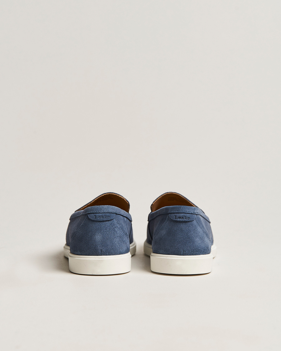 Homme | Loafers | Loake Shoemakers | Tuscany Suede Loafer Denim