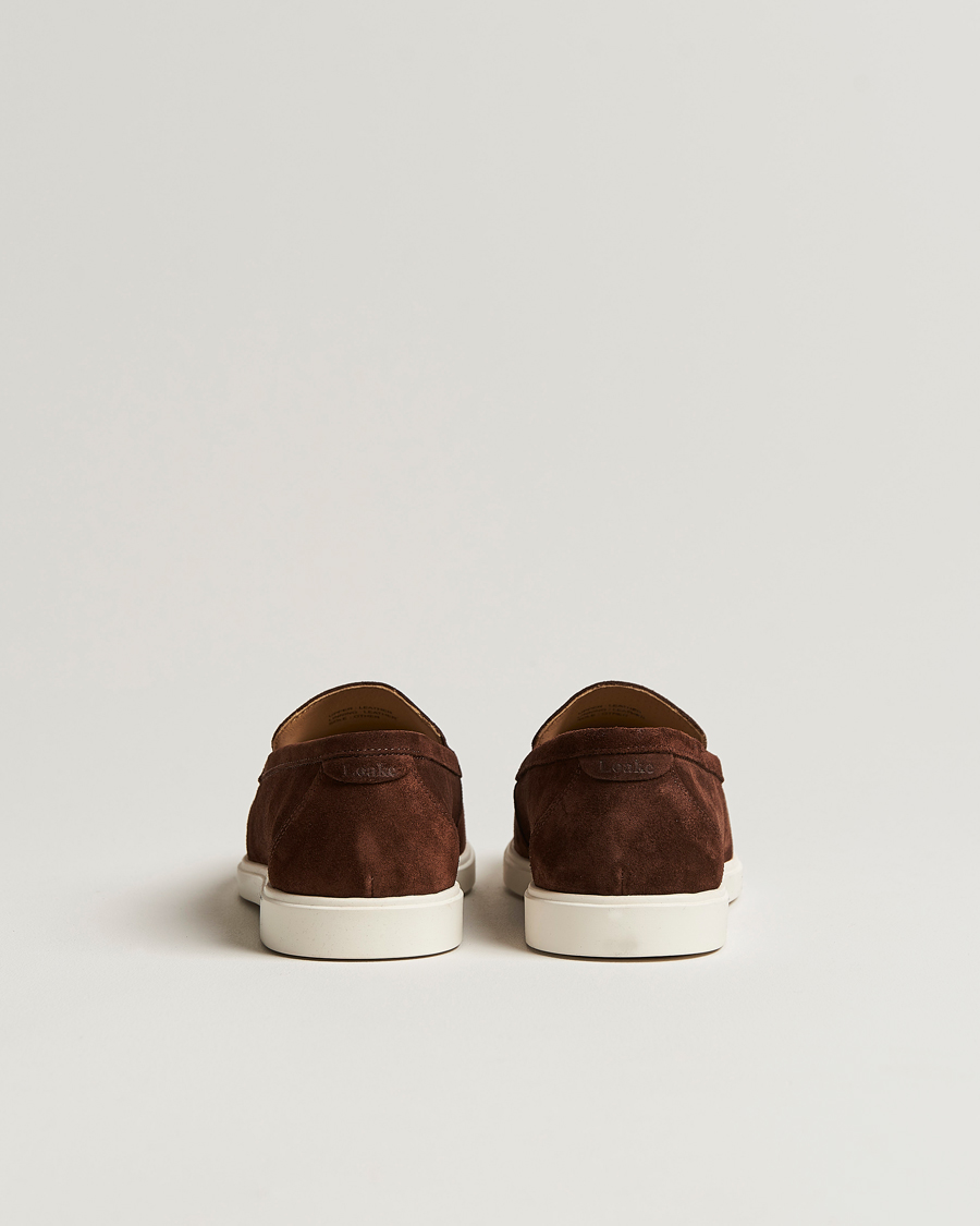 Heren | Instappers | Loake Shoemakers | Loake 1880 Tuscany Suede Loafer Chocolate