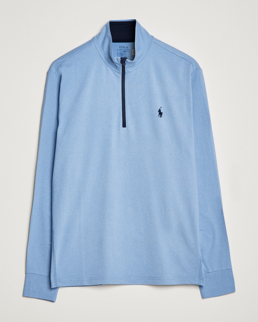 Heren | Truien | Polo Ralph Lauren Golf | Performance Stratch Half Zip Powder Blue Heather
