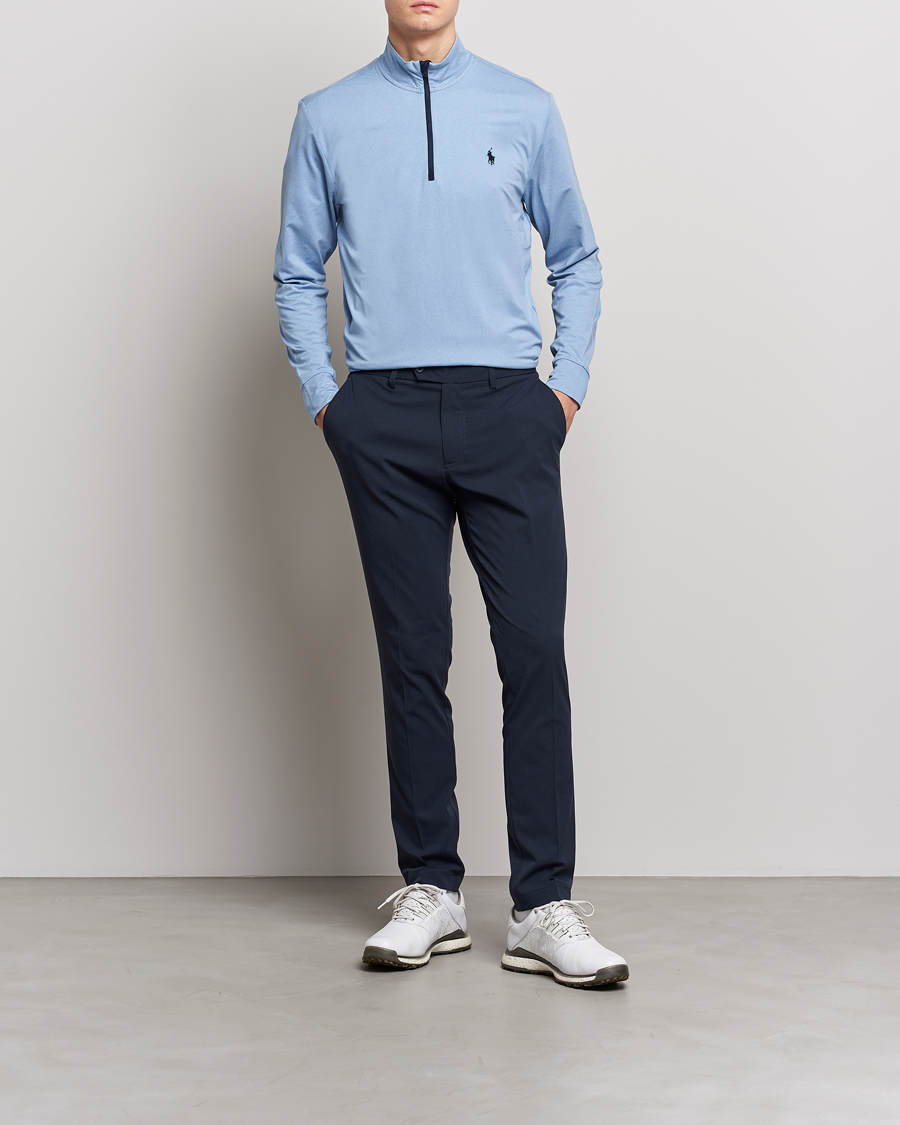 Heren | Truien | Polo Ralph Lauren Golf | Performance Stratch Half Zip Powder Blue Heather