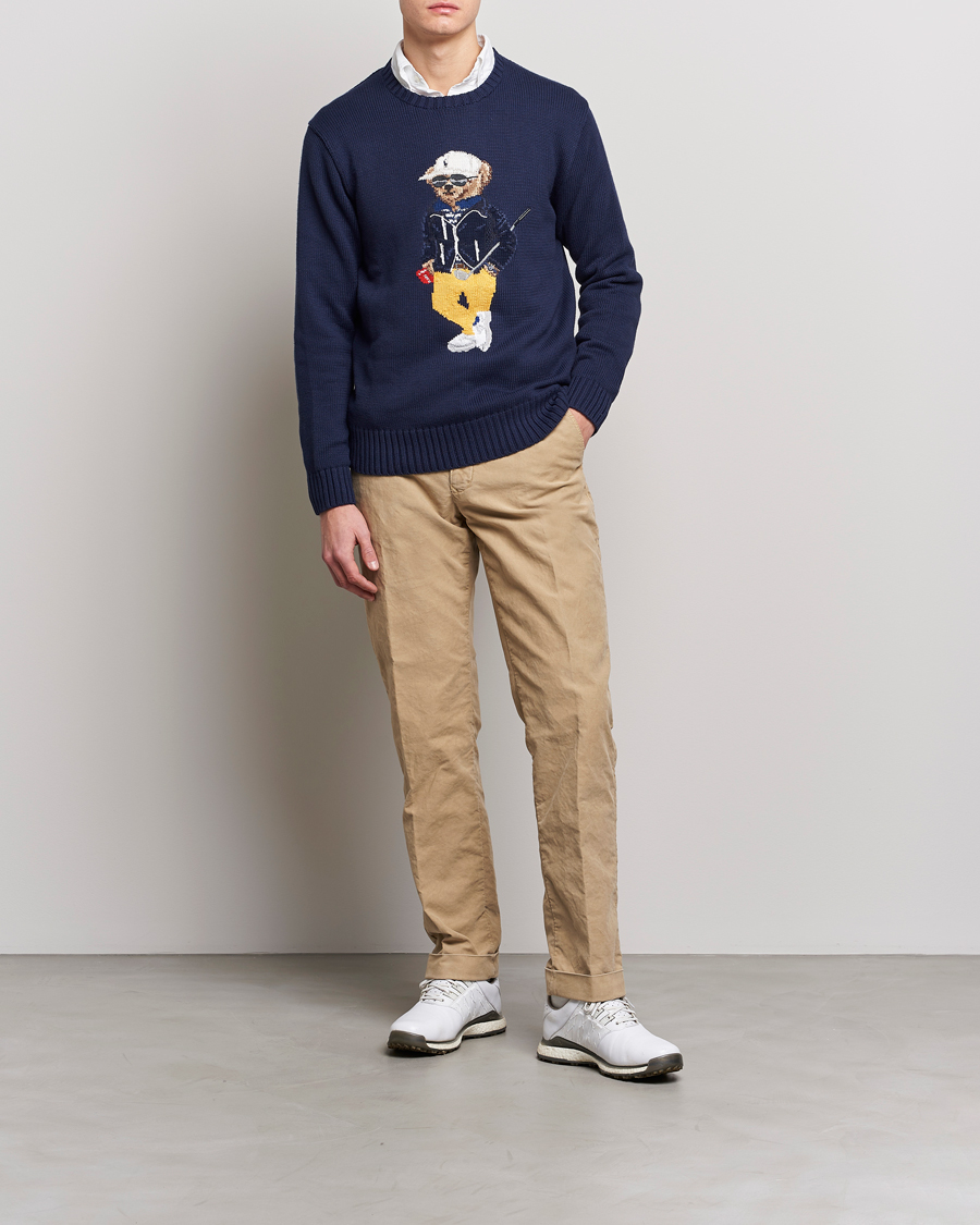 Heren | Truien | Polo Ralph Lauren Golf | Cotton Bear Knitted Sweater Refined Navy