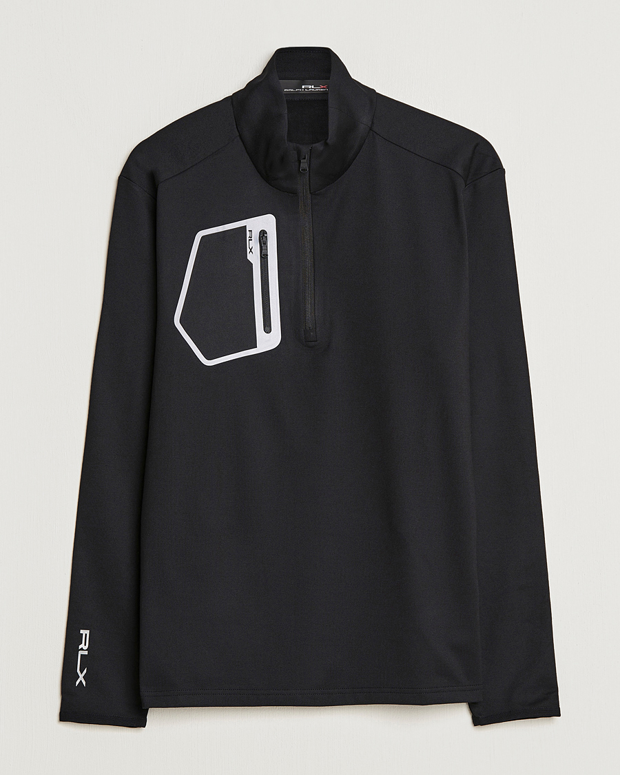 Homme | Pulls Et Tricots | RLX Ralph Lauren | Luxury Jersey Half Zip Black