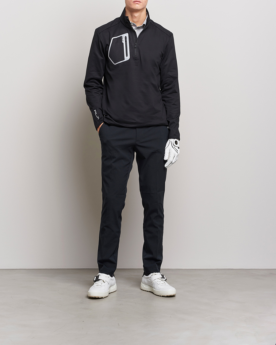 Homme | Pulls Et Tricots | RLX Ralph Lauren | Luxury Jersey Half Zip Black