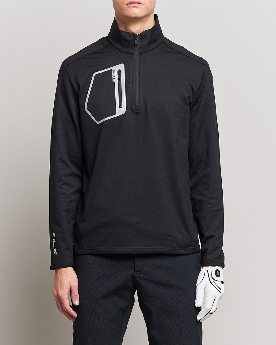 Homme | Pulls Et Tricots | RLX Ralph Lauren | Luxury Jersey Half Zip Black