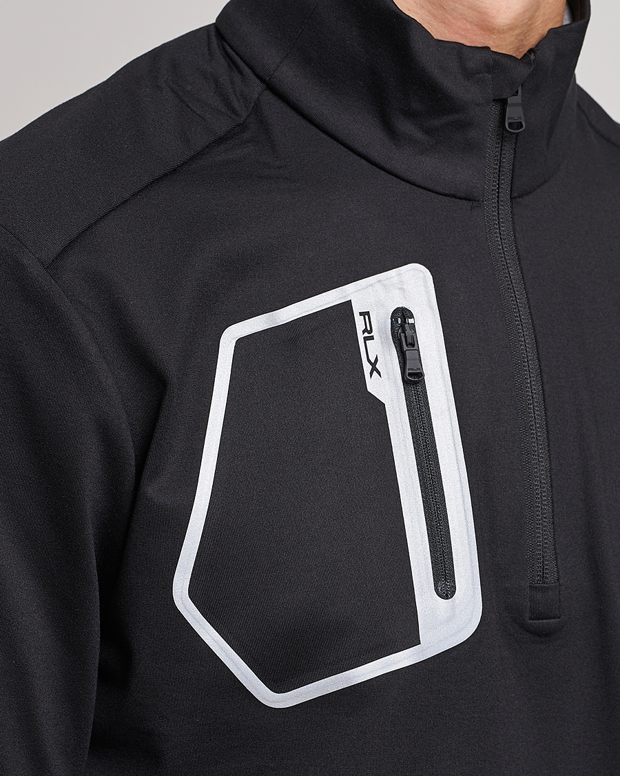 Homme | Pulls Et Tricots | RLX Ralph Lauren | Luxury Jersey Half Zip Black