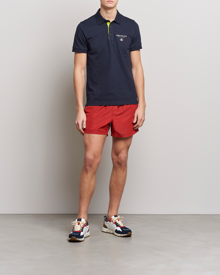 Heren | Zwembroek | Aeronautica Militare | Costume Swim Shorts Red