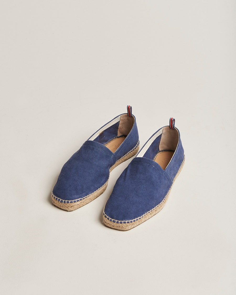 Homme | Castañer Pablo Washed Canvas Espadrilles Azul | Castañer | Pablo Washed Canvas Espadrilles Azul