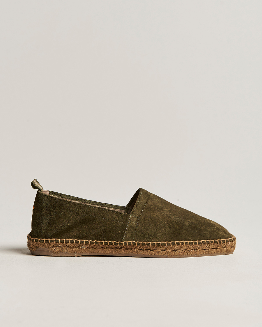 Homme | Castañer Pablo Casual Suede Espadrilles Musgo | Castañer | Pablo Casual Suede Espadrilles Musgo