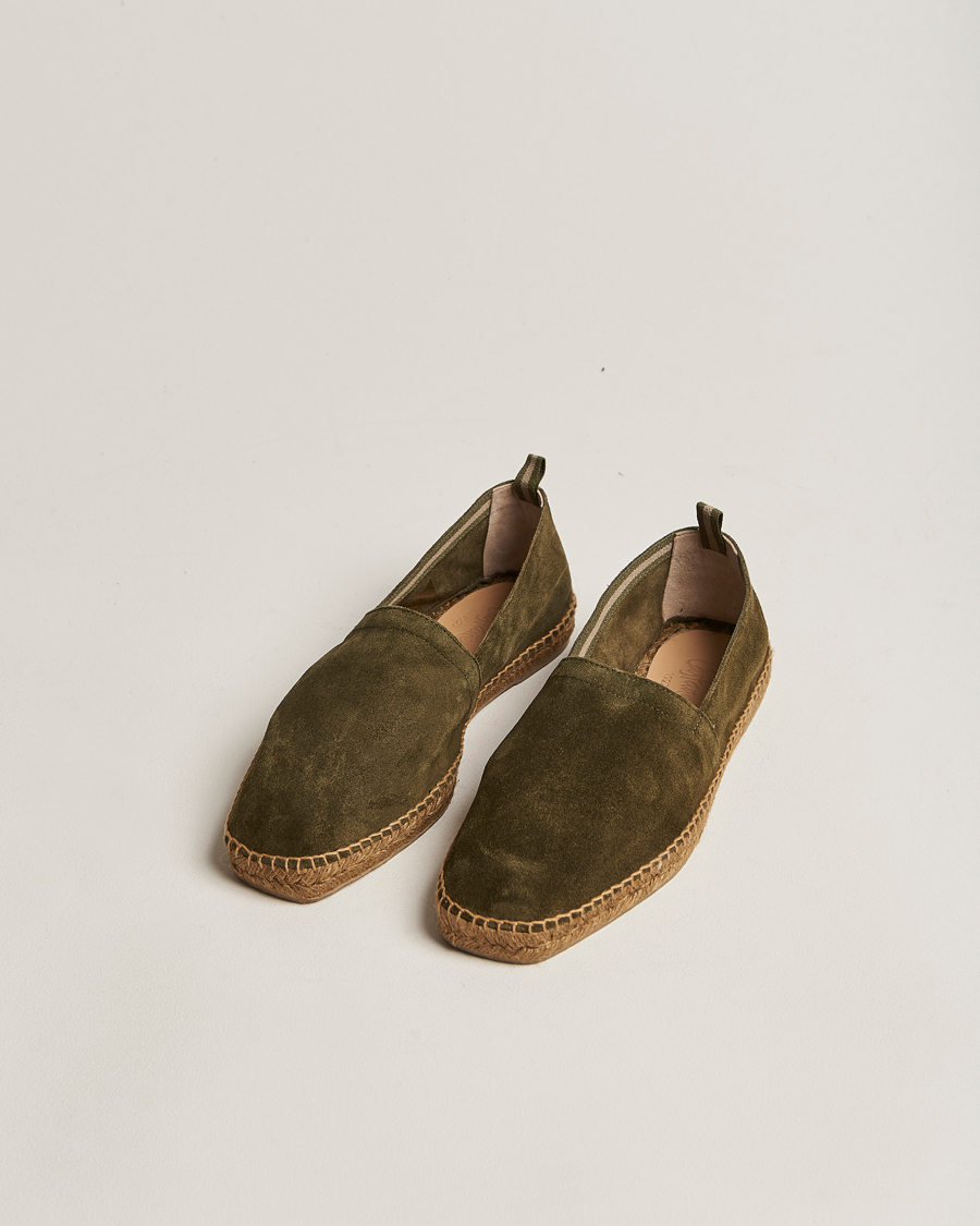 Homme | Castañer Pablo Casual Suede Espadrilles Musgo | Castañer | Pablo Casual Suede Espadrilles Musgo