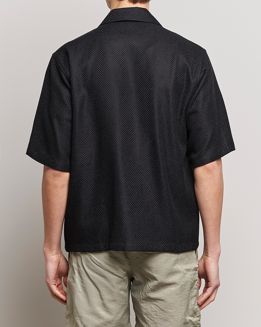Heren | Overhemden | Sunflower | Coco Short Sleeve Cabana Shirt Black