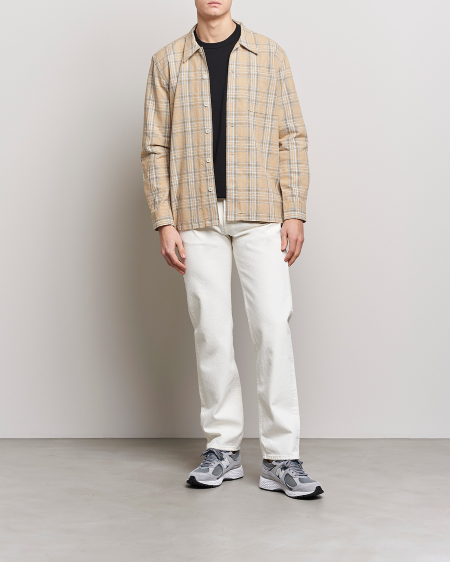 Homme | Chemises | Sunflower | Spacey Long Sleeve Shirt Khaki Check