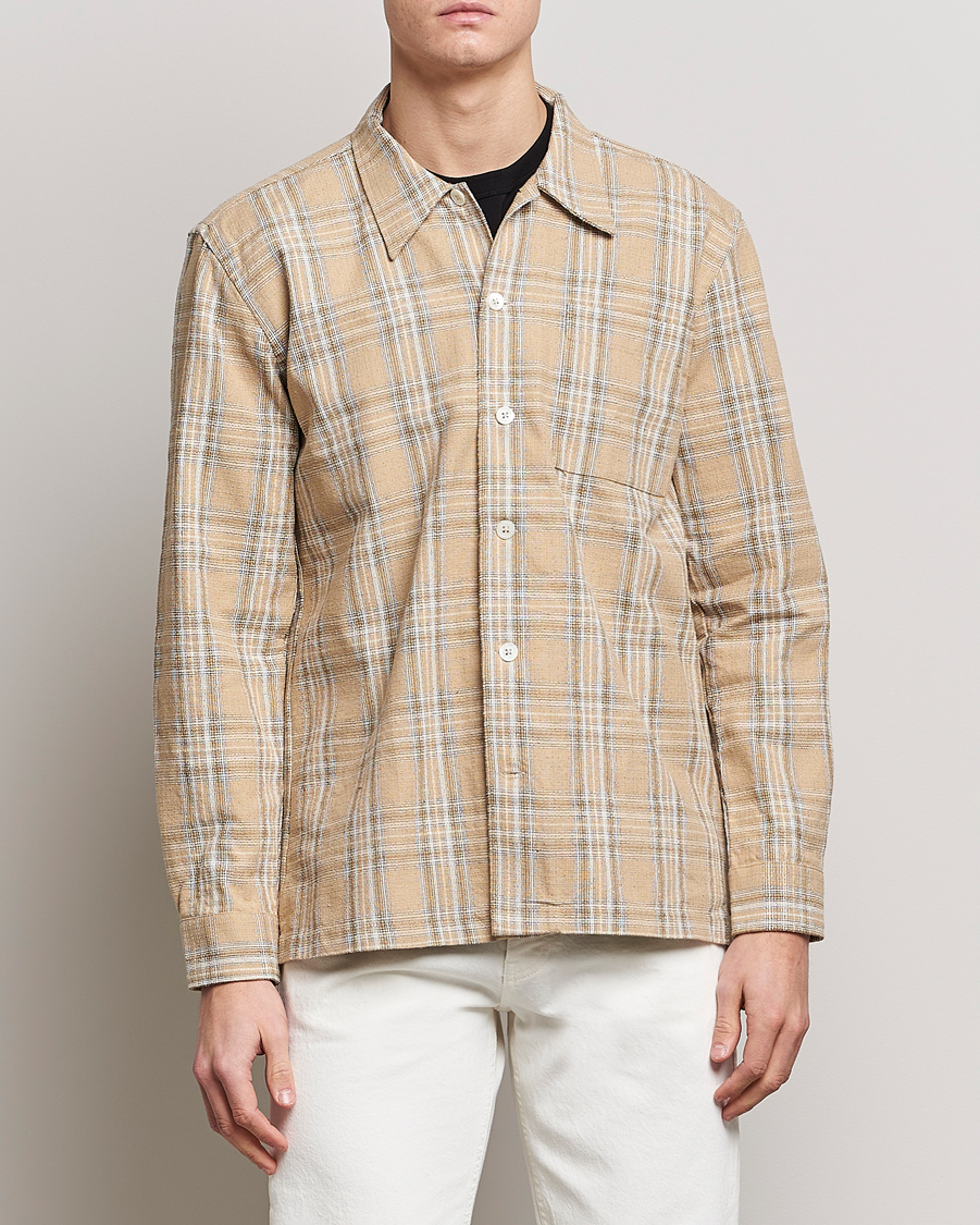 Homme | Chemises | Sunflower | Spacey Long Sleeve Shirt Khaki Check