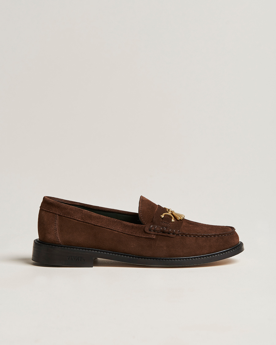 Homme | VINNY's Luxe Moccasin Loafer Dark Brown Suede | VINNY's | Luxe Moccasin Loafer Dark Brown Suede