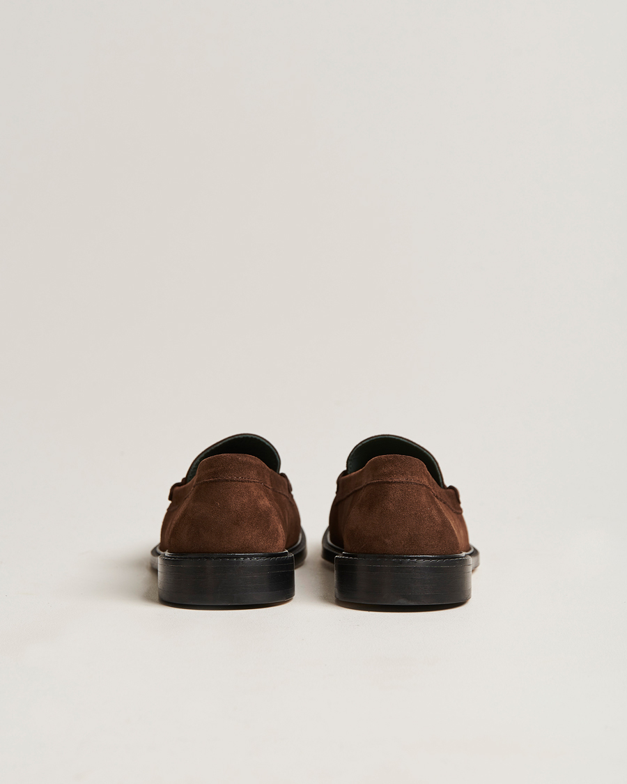 Homme | VINNY's Luxe Moccasin Loafer Dark Brown Suede | VINNY's | Luxe Moccasin Loafer Dark Brown Suede