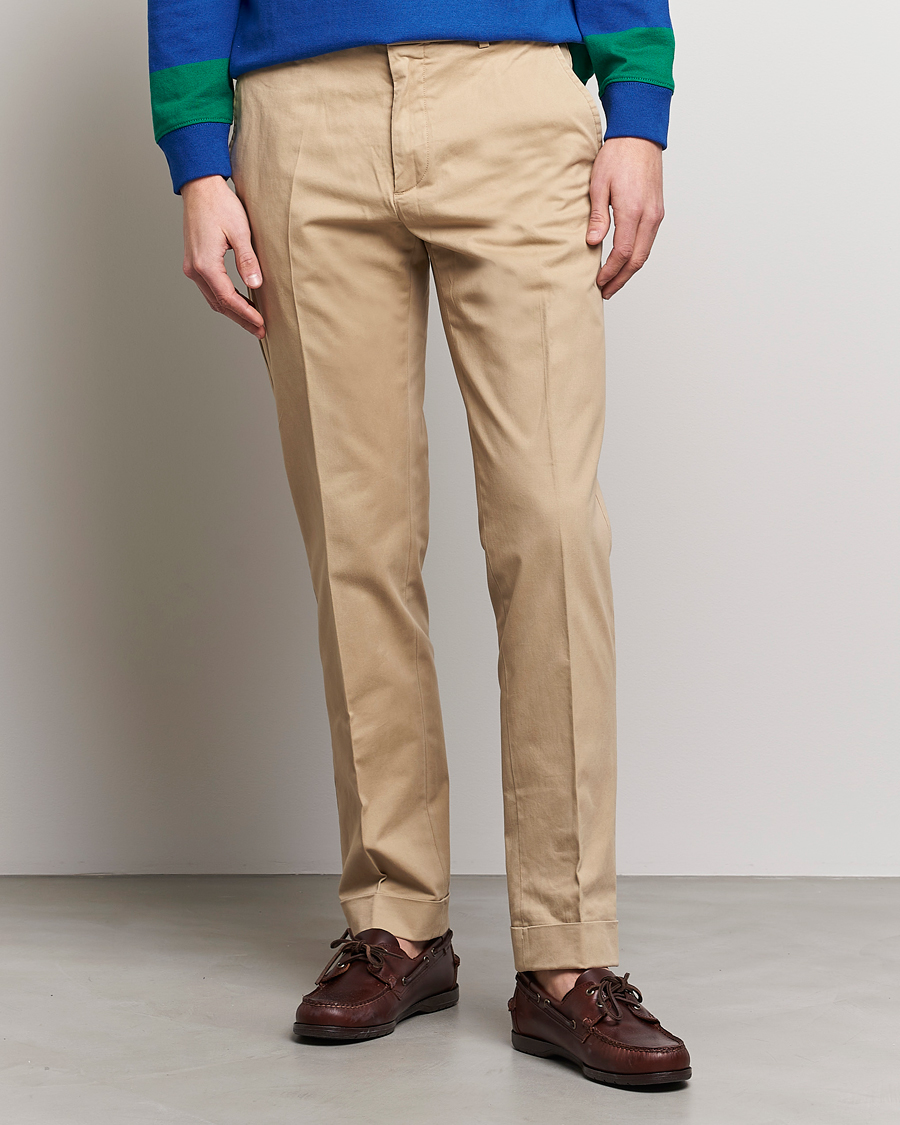 Homme | Pantalons | Polo Ralph Lauren | Cotton Stretch Trousers Monument Tan