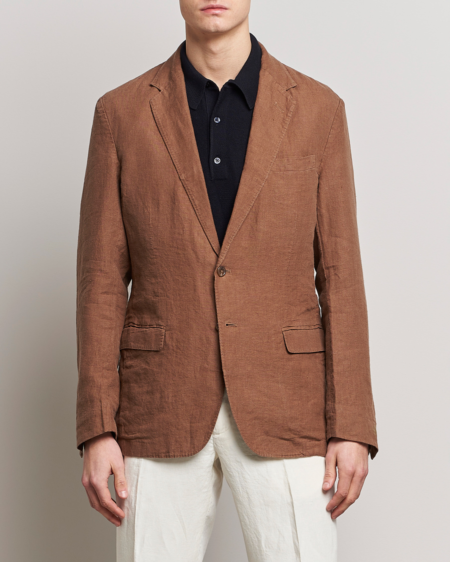 Heren | Blazers | Polo Ralph Lauren | Linen Sportcoat Luggage Brown