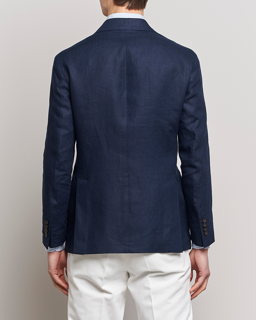 Homme | Blazers | Polo Ralph Lauren | Linen Double Breasted Sportcoat Dark Navy