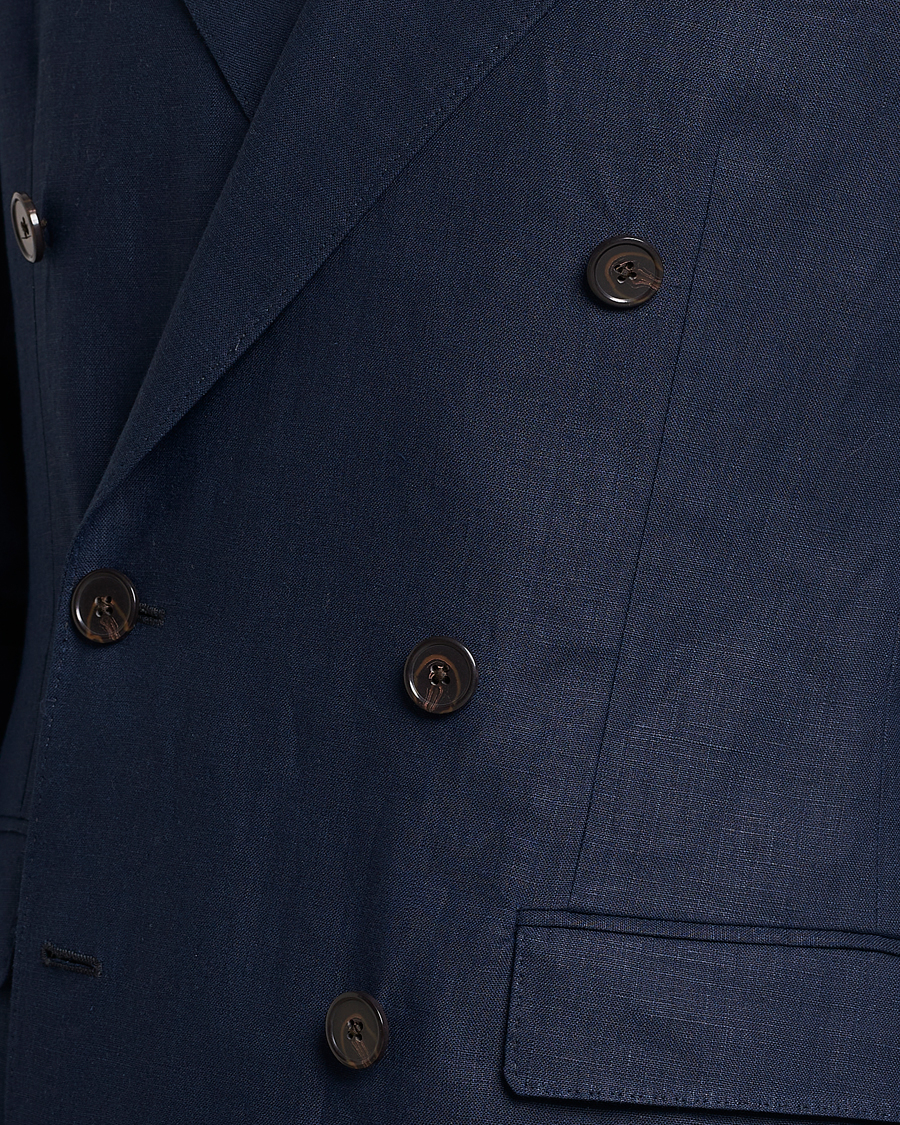 Homme | Blazers | Polo Ralph Lauren | Linen Double Breasted Sportcoat Dark Navy
