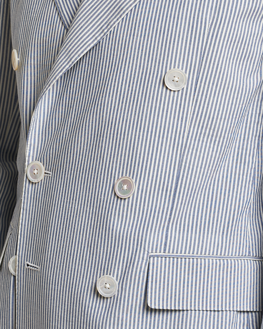 Heren | Blazers | Polo Ralph Lauren | Cotton Seersucker Sportcoat Cream/Antique Blue