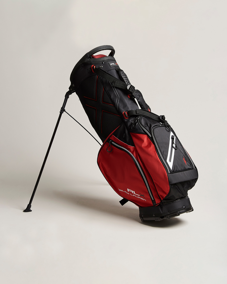 Heren | RLX Ralph Lauren Stand Golf Bag Black/Red | RLX Ralph Lauren | Stand Golf Bag Black/Red