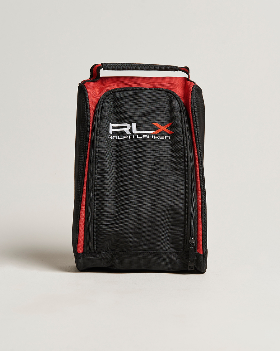 Homme | RLX Ralph Lauren Golf Shoe Bag Black/Red | RLX Ralph Lauren | Golf Shoe Bag Black/Red