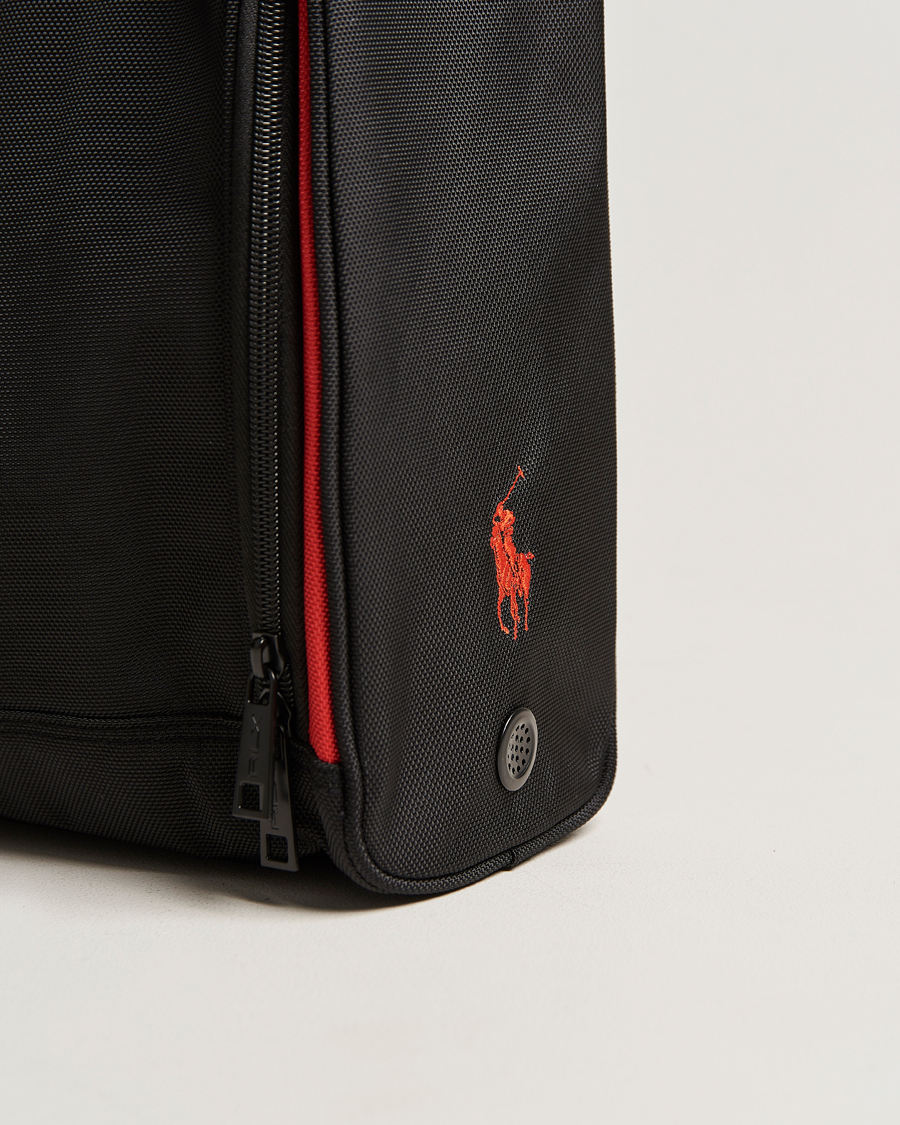 Homme | RLX Ralph Lauren Golf Shoe Bag Black/Red | RLX Ralph Lauren | Golf Shoe Bag Black/Red