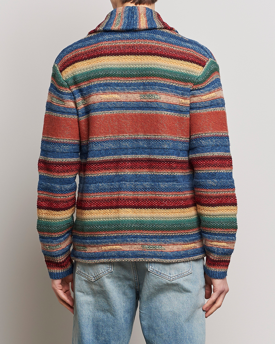 Homme | Pulls Et Tricots | RRL | Wool/Linen Blend Shawl Cardigan Red Multi