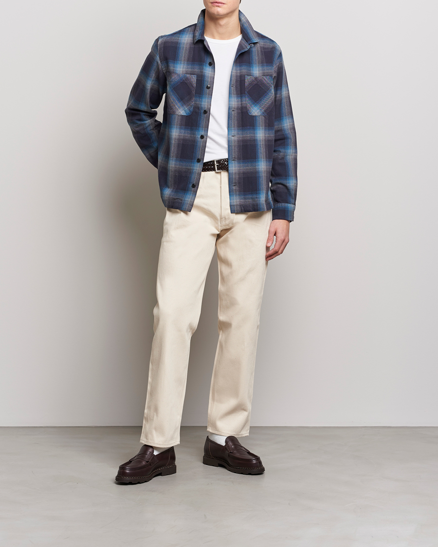 Homme | Chemises | RRL | Towns Camp Overshirt Black/Blue