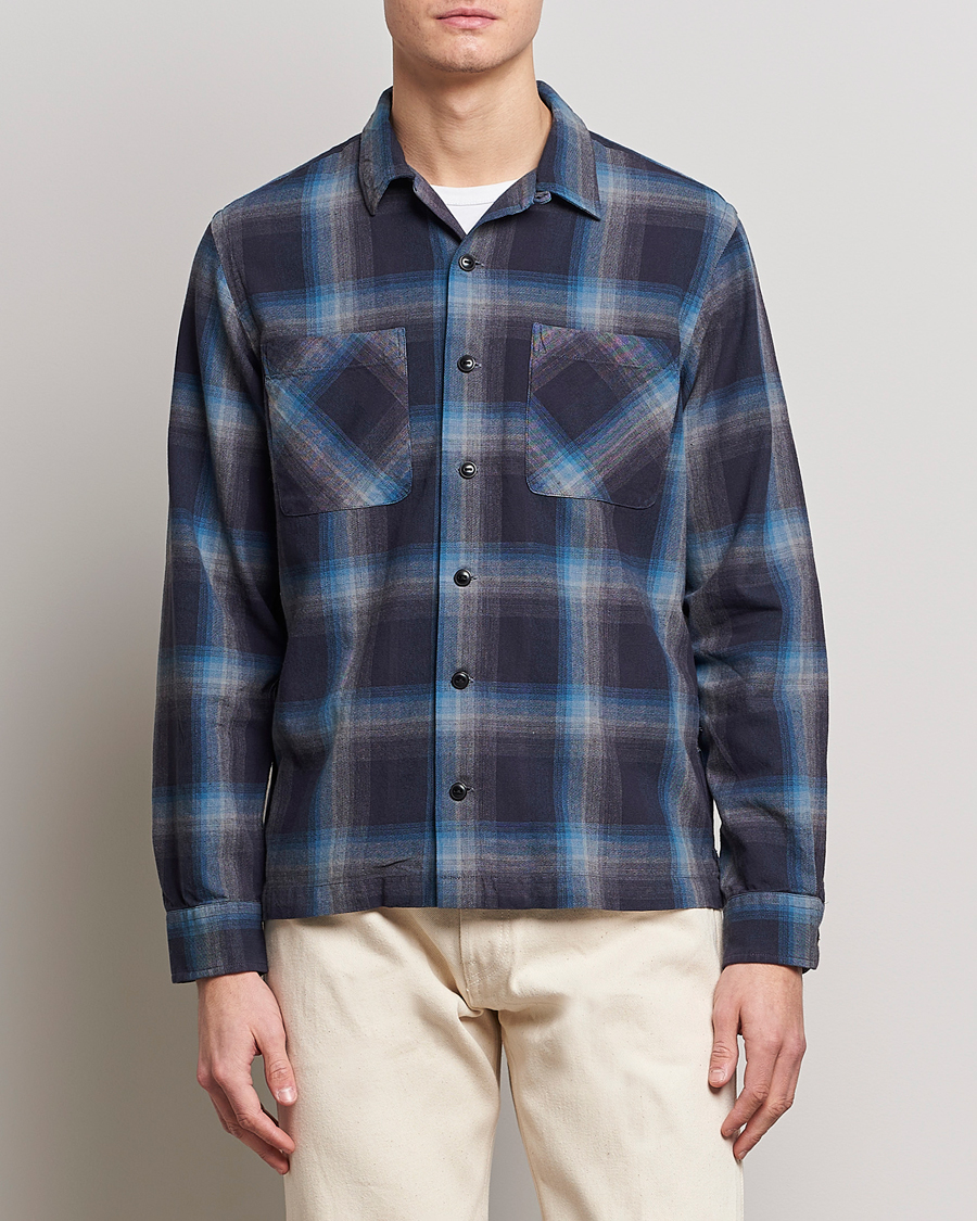 Homme | Chemises | RRL | Towns Camp Overshirt Black/Blue