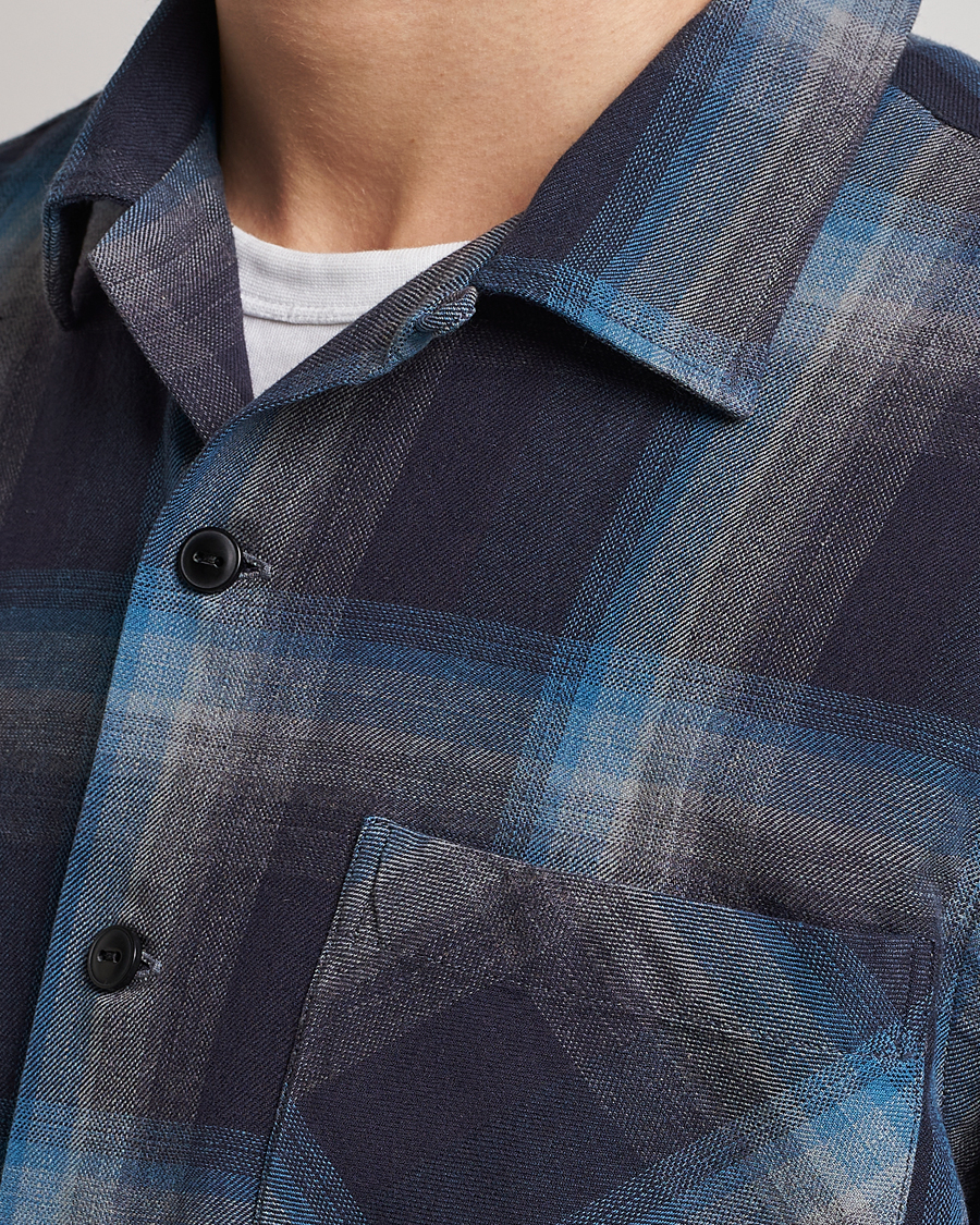 Homme | Chemises | RRL | Towns Camp Overshirt Black/Blue