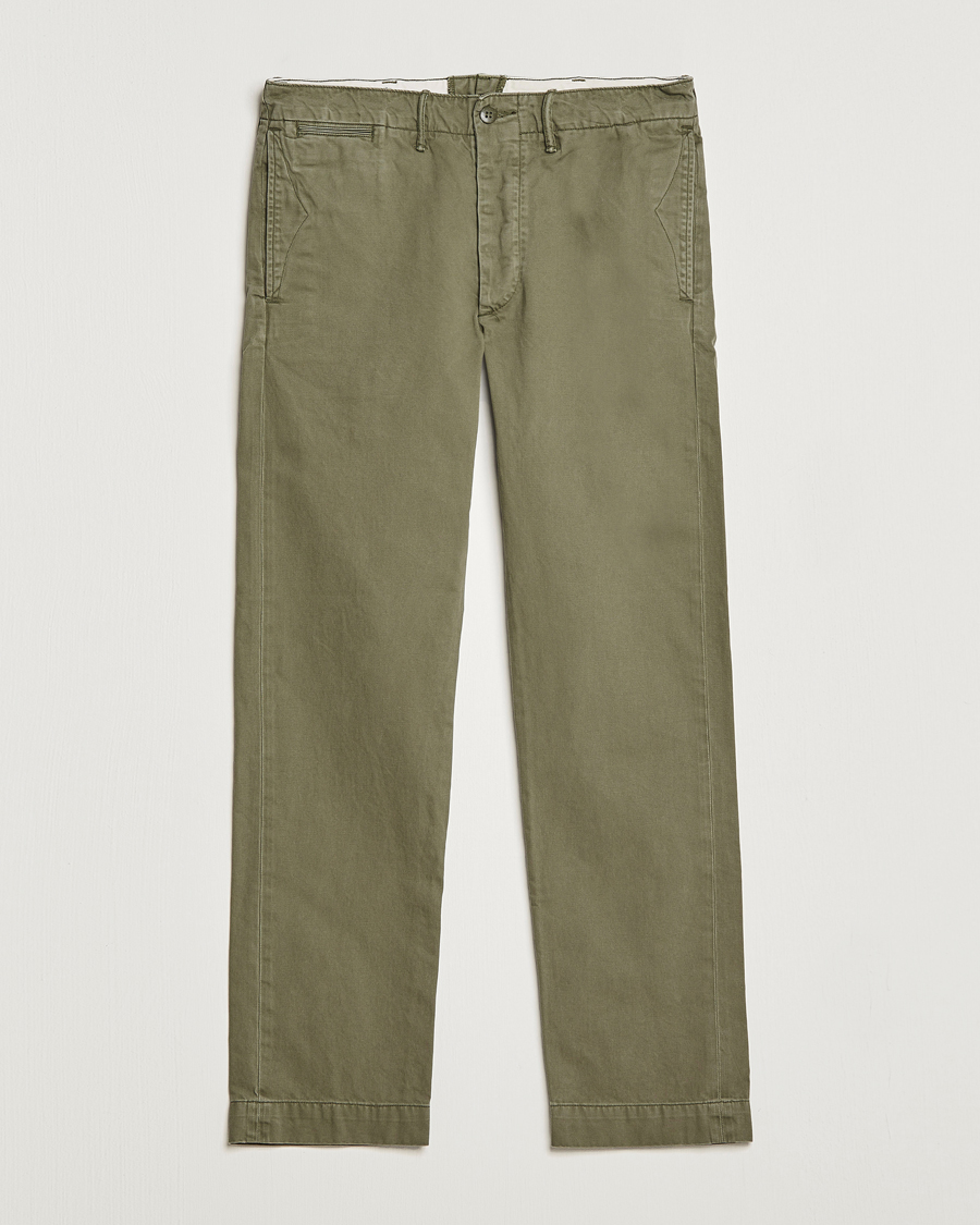 Homme | Pantalons | RRL | Officers Flat Pants Olive