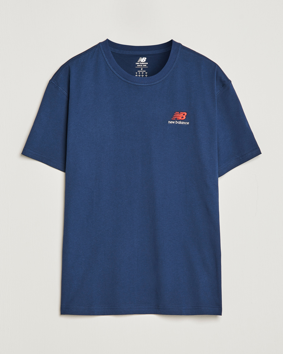 Homme | T-shirts | New Balance | Cotton T-Shirt Natural Indigo