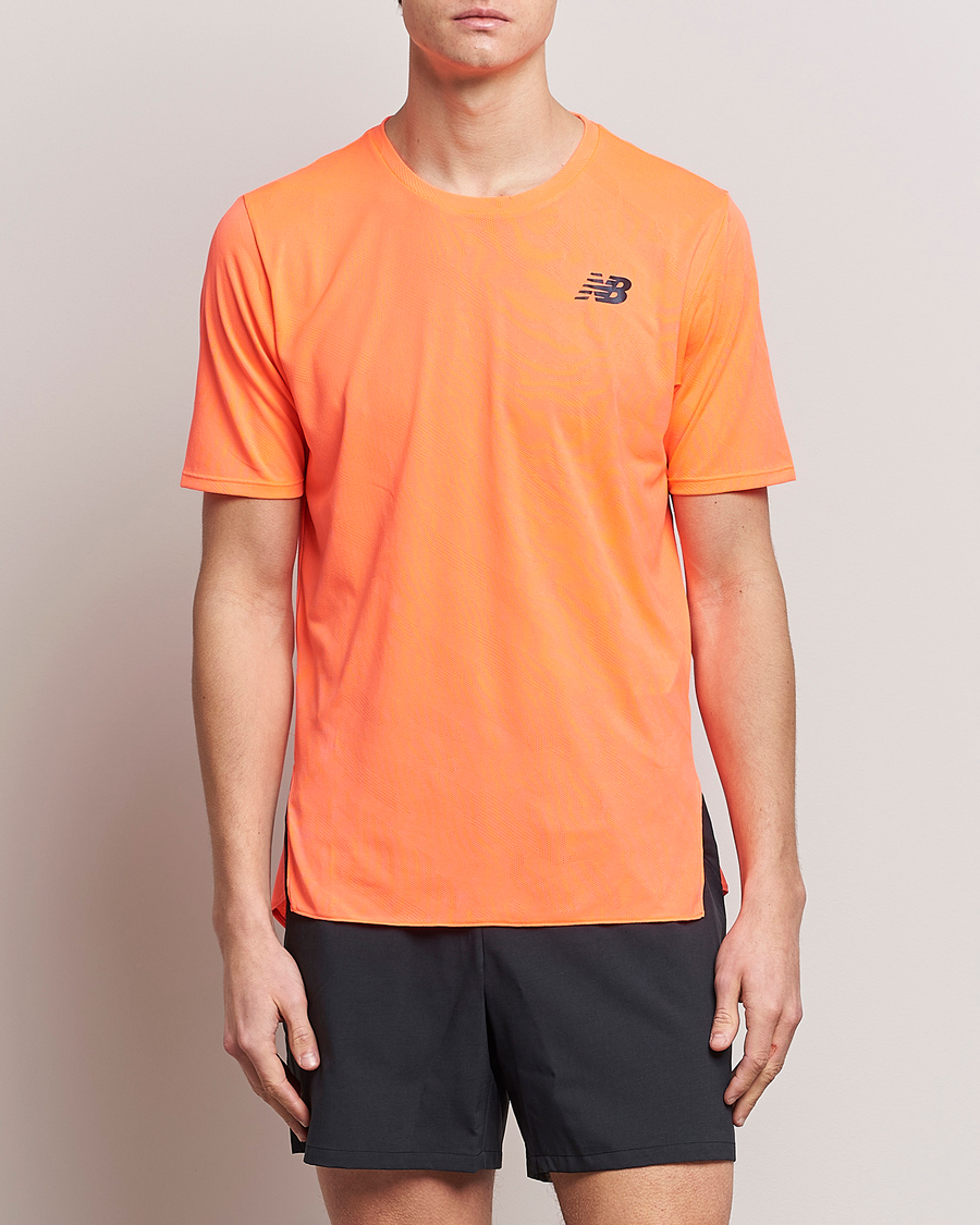 Homme | T-shirts | New Balance Running | Q Speed Jacquard T-Shirt Neon Dragonfly